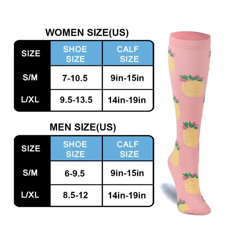 
Daily Life Fashion Girl Women Pink Cute Long Compression Socks 