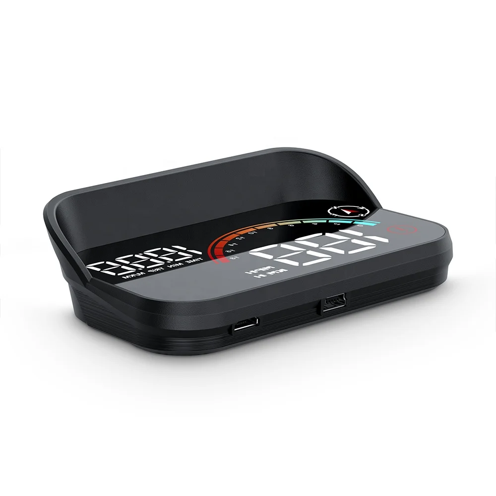 WiiYii 2024 newest Head Up Display Digital Speedometer with Driving Speed Over Speed Alarm M22 GPS Car HUD