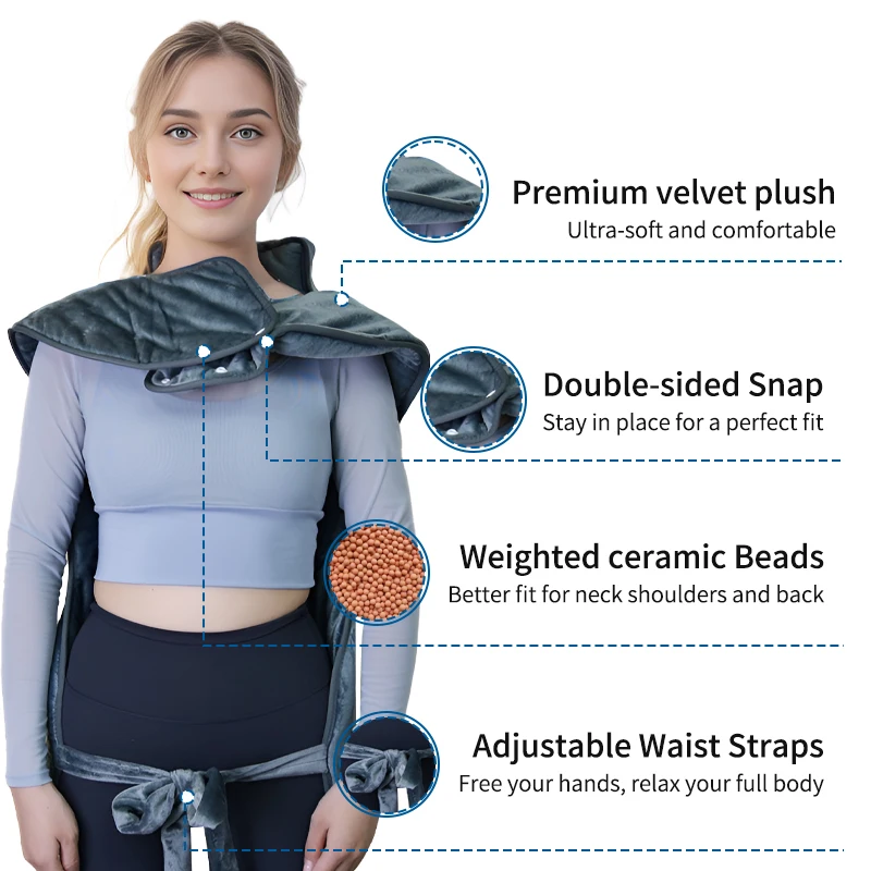 Best seller product Therapy Fast Heating Neck and Shoulder heating pad thermal heating pads