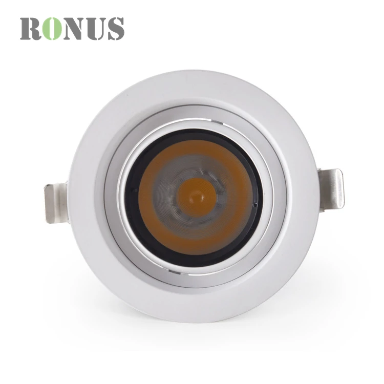 15W Rotatable Recessed Dimmable Hotel Spot Down Light 18W Spotlight COB Adjustable LED Downlight