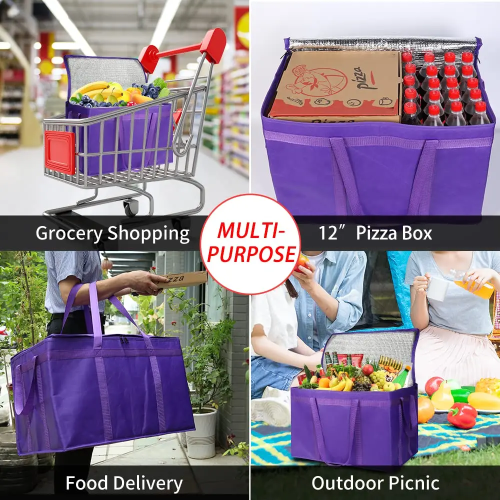 35l heavy commercial duty small thermo disposable large insulated hot and cool frozen food panda delivery bag for food delivery