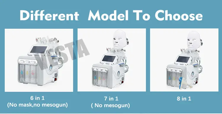 7in 1  Mask Oxygen Injection Nano Spray Rf Ultrasonic Multifunction Skin Care Beauty For Oxygen Facial