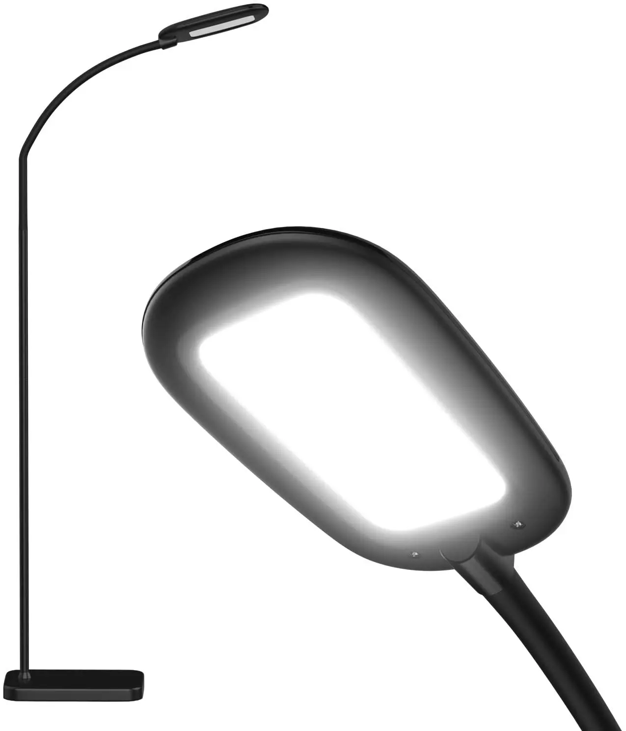 Led Floor Lamp for Eyelash Extensions Craft Task Lamps Floor Standing Adjustable Gooseneck Dimmer Beauty Lamp Floor for Lashes