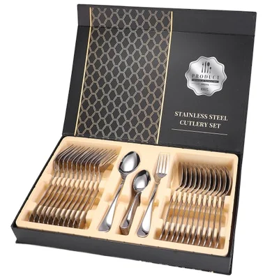 Silverware Flatware Cutlery 36pcs Set, Stainless Steel Utensils , Include Knife/Fork/Spoon, Mirror Polished
