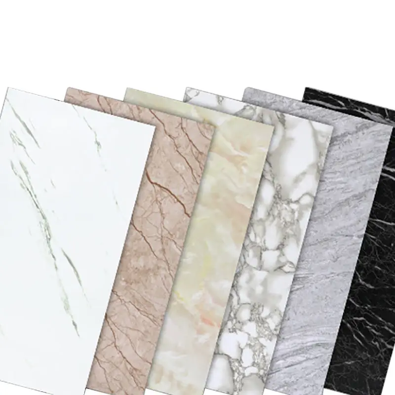 Bathroom Decor 3D Marble Tile Self Adhesive PVC Wall Sticker Peel And Stick Wall Tiles