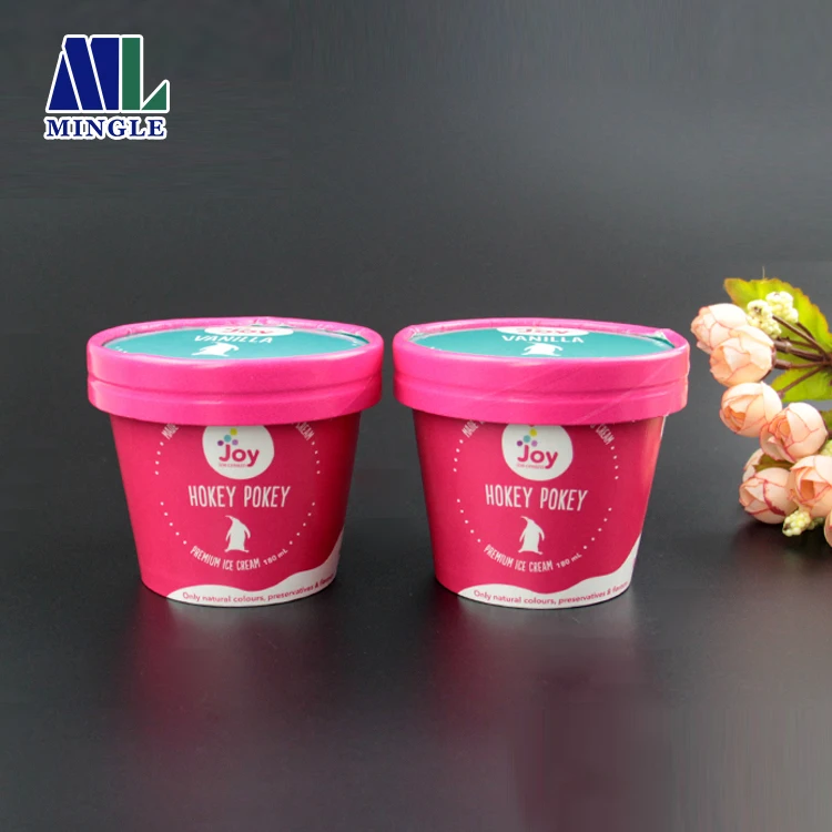 
Hot Sell Yogurt Paper Cup Disposable Ice Cream Cups 