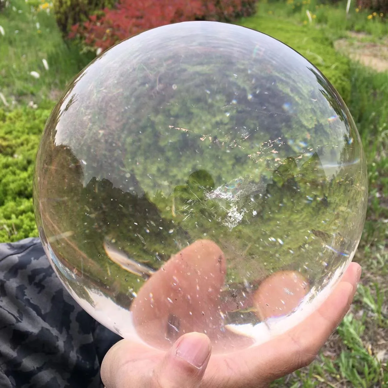 Wholesale high quality natural transparent quartz ball crystal gem ball wedding souvenirs for guests