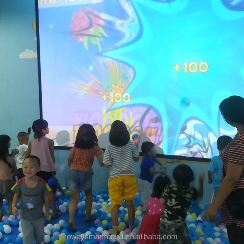 The latest interactive projection wall floor game indoor virtual reality touch game 3 years warranty 255 points for large panel