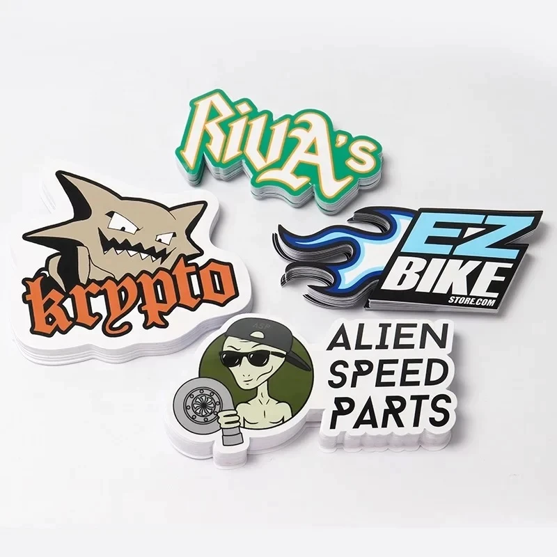 High - quality customized durable waterproof vinyl personalized die cut sticker with different colors