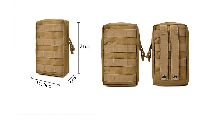 Multifunctional Men MOLLE sports tactical waist bag riding camouflage mobile phone bag Phone Case Hunting Bag Outdoor Equipment