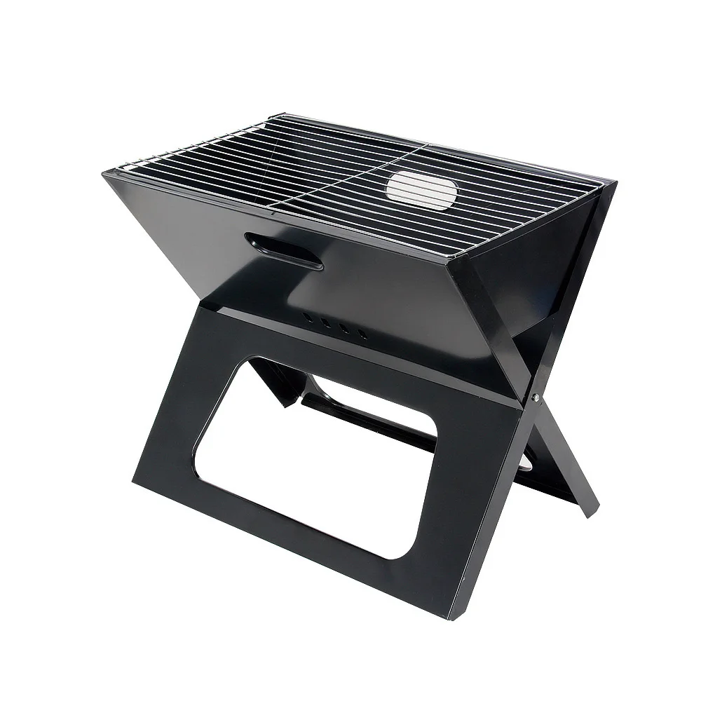New X-Type Portable Foldable Mini Charcoal Grills Outdoor Kitchen Camping Smoker Bbq Mat Grill