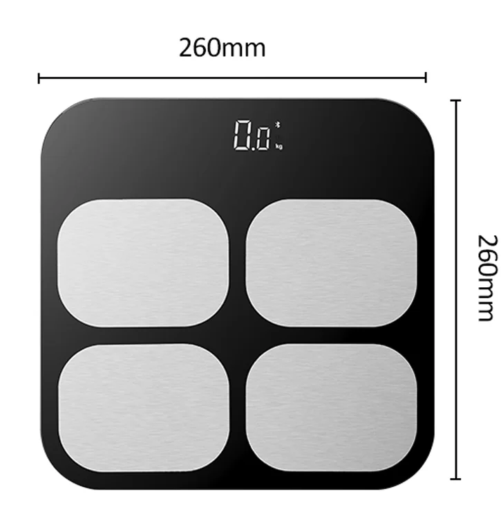 High Quality Digitale Glass Bluetooth Composition Analyzer Measures Smart Scale Intelligent Body Fat Scale