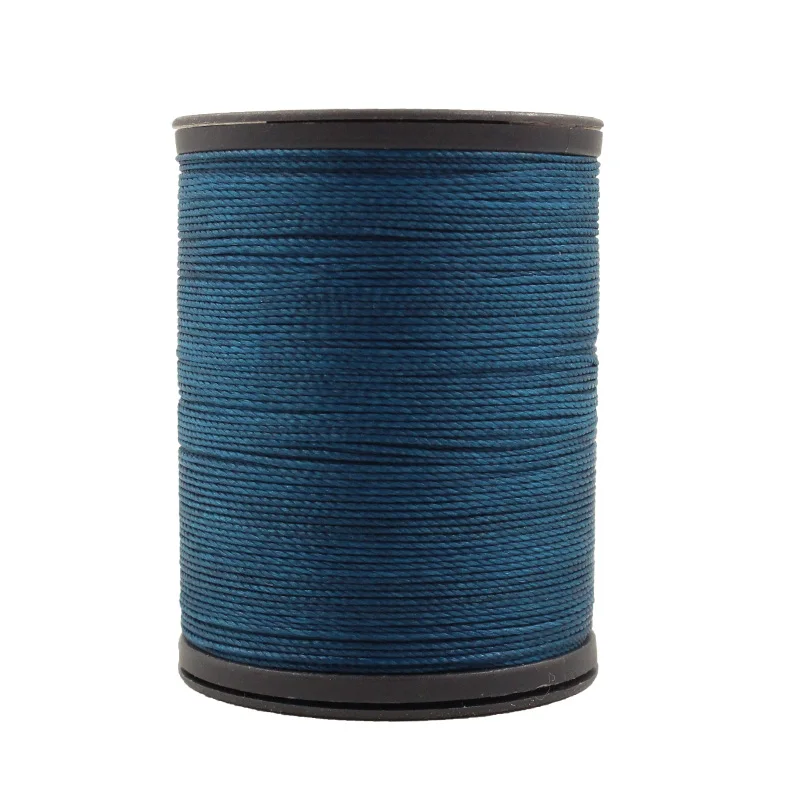 Factory Wholesale 3 New Round Wax Line Spot Leather 100% Polyester Sewing Thread Weaving Thread Clothing Sewing 1260d/3