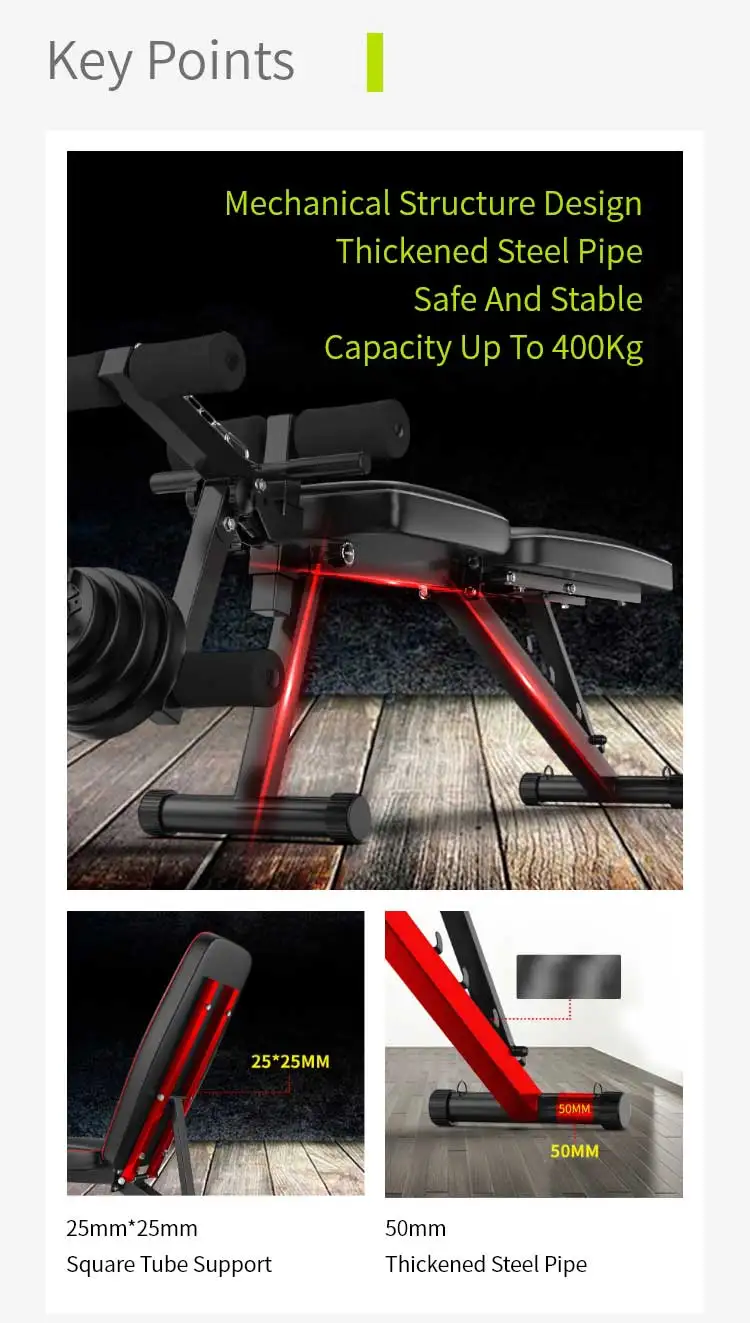 High Quality Hyper Ab Adjustable Height Gym Weight Bench Whole Body Fit  Nordic Folding Mini Multifunction Weight Flat Bench