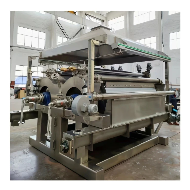 Efficiency High Quality Scraper Flaker Roller Industrial Food Best Crystallizer Equipment Humic Acid Rotary Drum Dryer