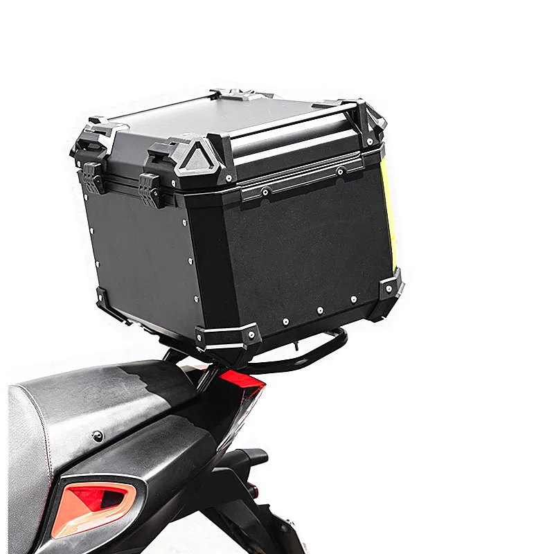 Large Capacity  Alloy Tail Delivery Side Aluminum Top Bag Motorcycle Box Top Case