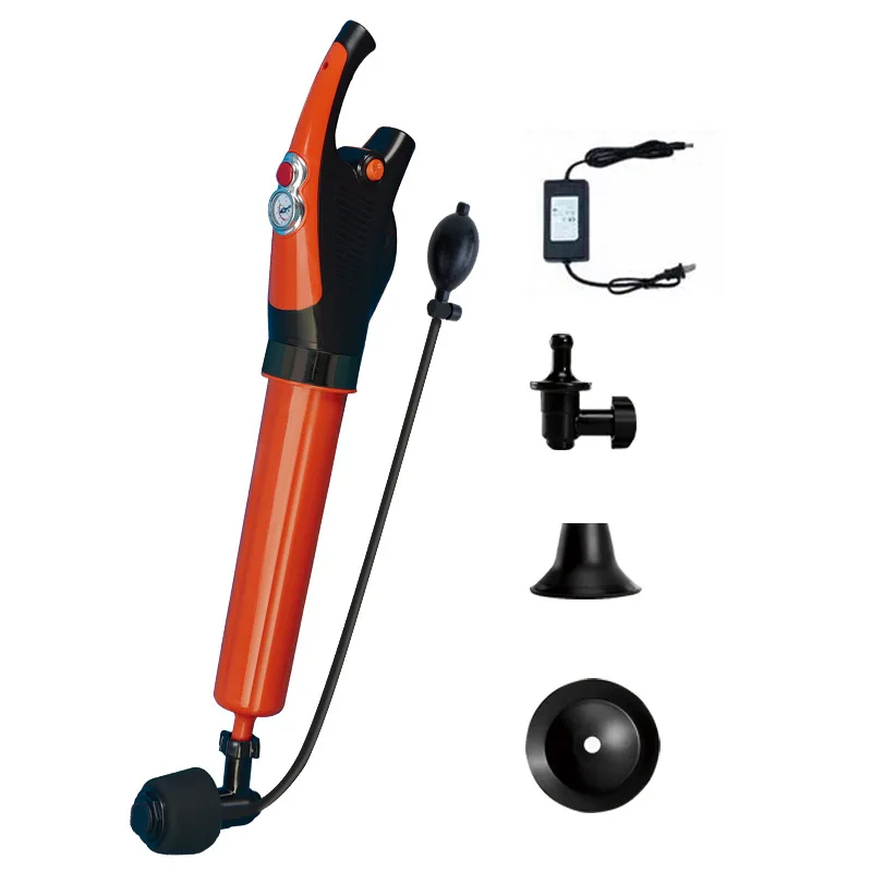 2021 Electric Toilet Plunger Air Pressure Plumbing Air gun Drain Blaster Mini Toilet Pumper for Toilet Unclogged