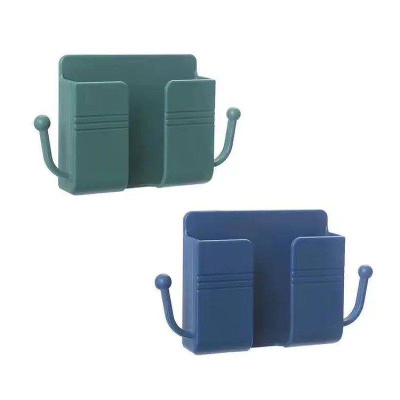 Hot selling mobile phone holder Wall Hanging Paste Type Mobile Phone Storage box Bedroom Multifunction Storage Holder