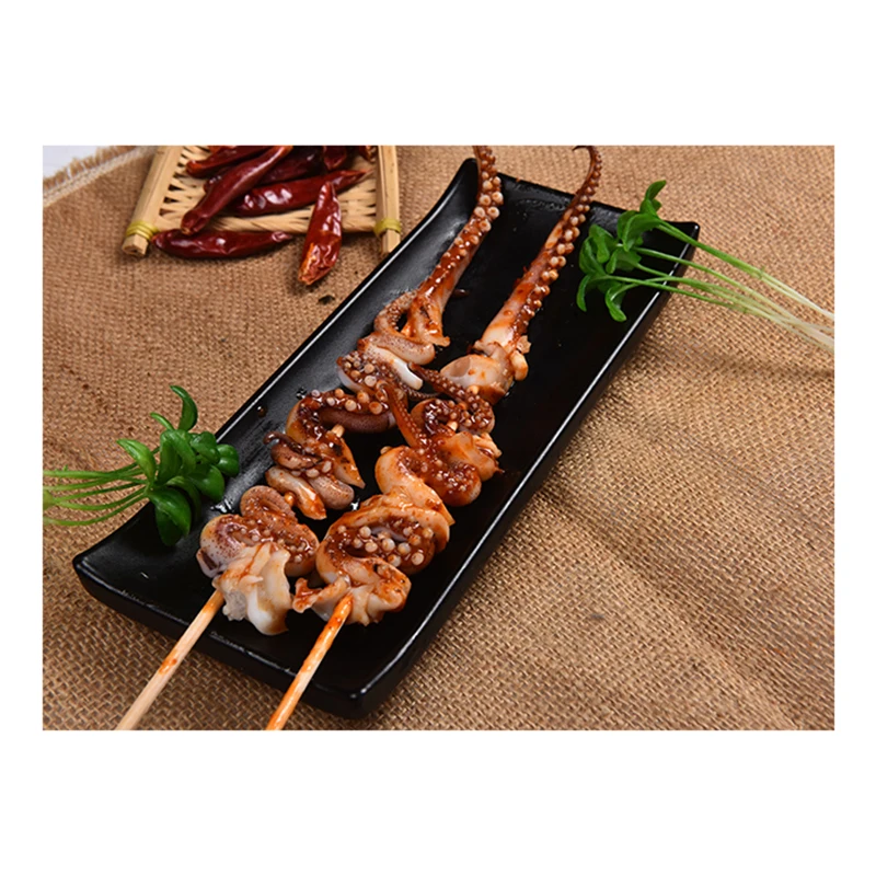 Hot Selling Good Taste Fresh Fishing Deep Sea Calamari Squid And Phoenix Dance Skewers