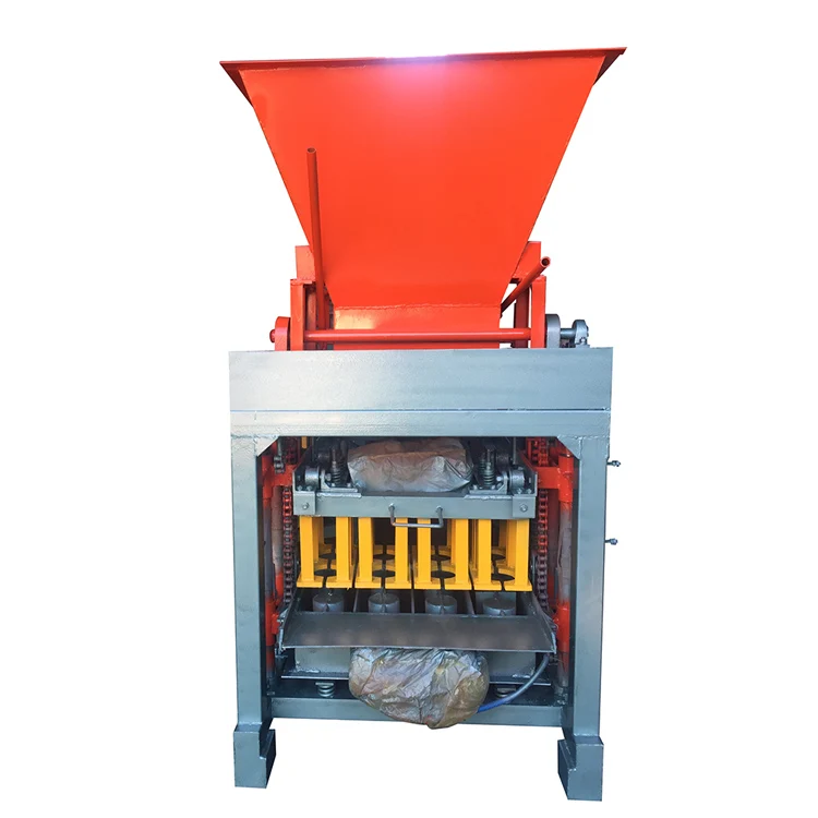 Hollow Mud Brick Stationary Concrete Interlocking Block Making Machine