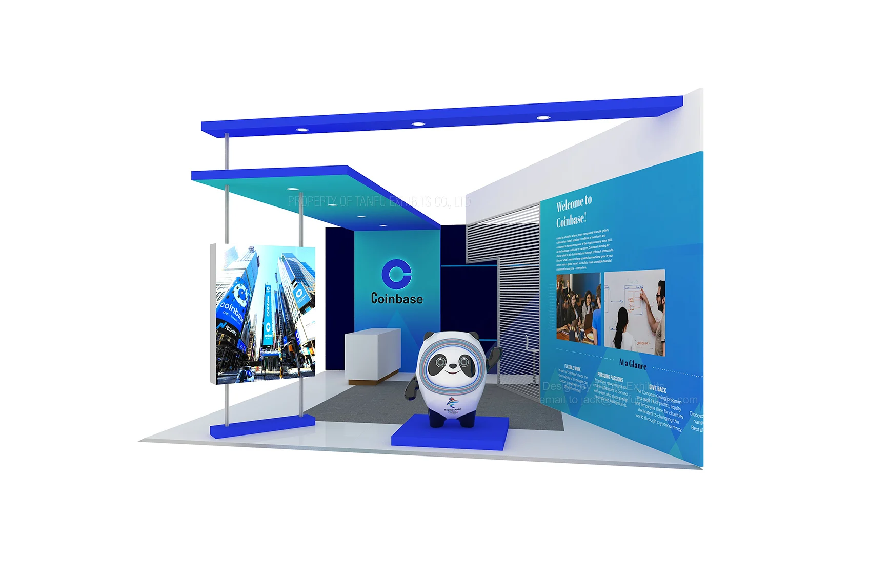 20 x 20 Reusable Trade show Booth conference booth with TV Stand