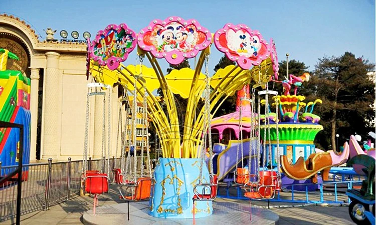Chinese manufacture provides cheap price but high quality medium size amusement rides flying chair for sale