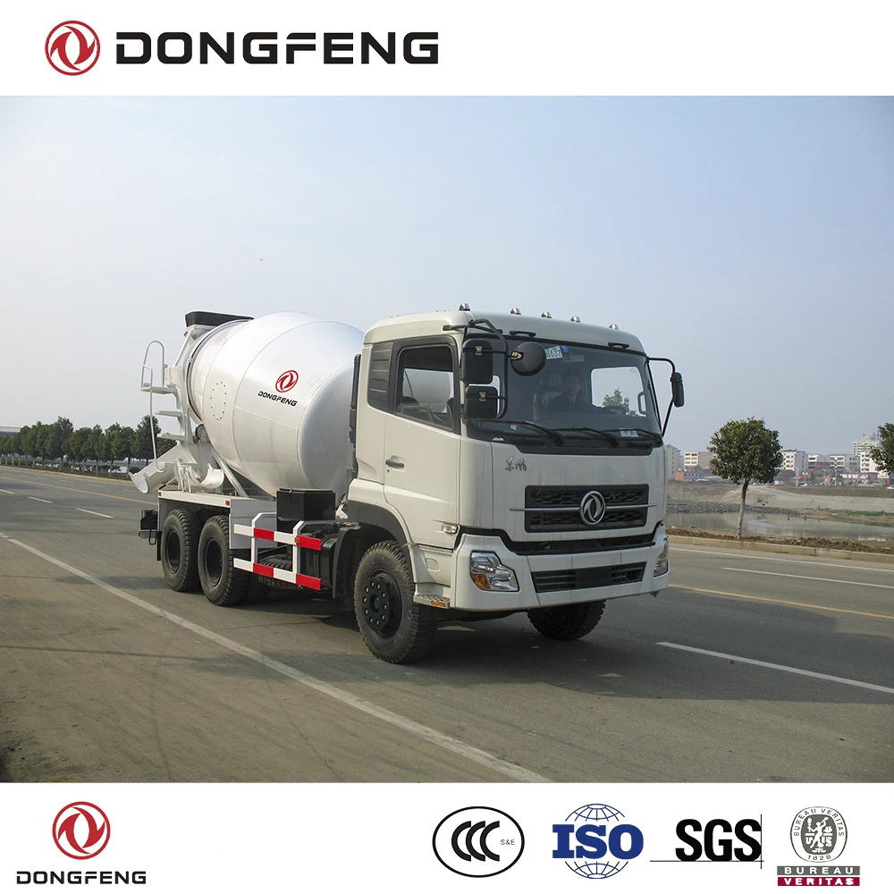Dongfeng 6x4 type 12 m3 concrete mixer truck Cummins 260 Hp engine E2 RHD cement truck