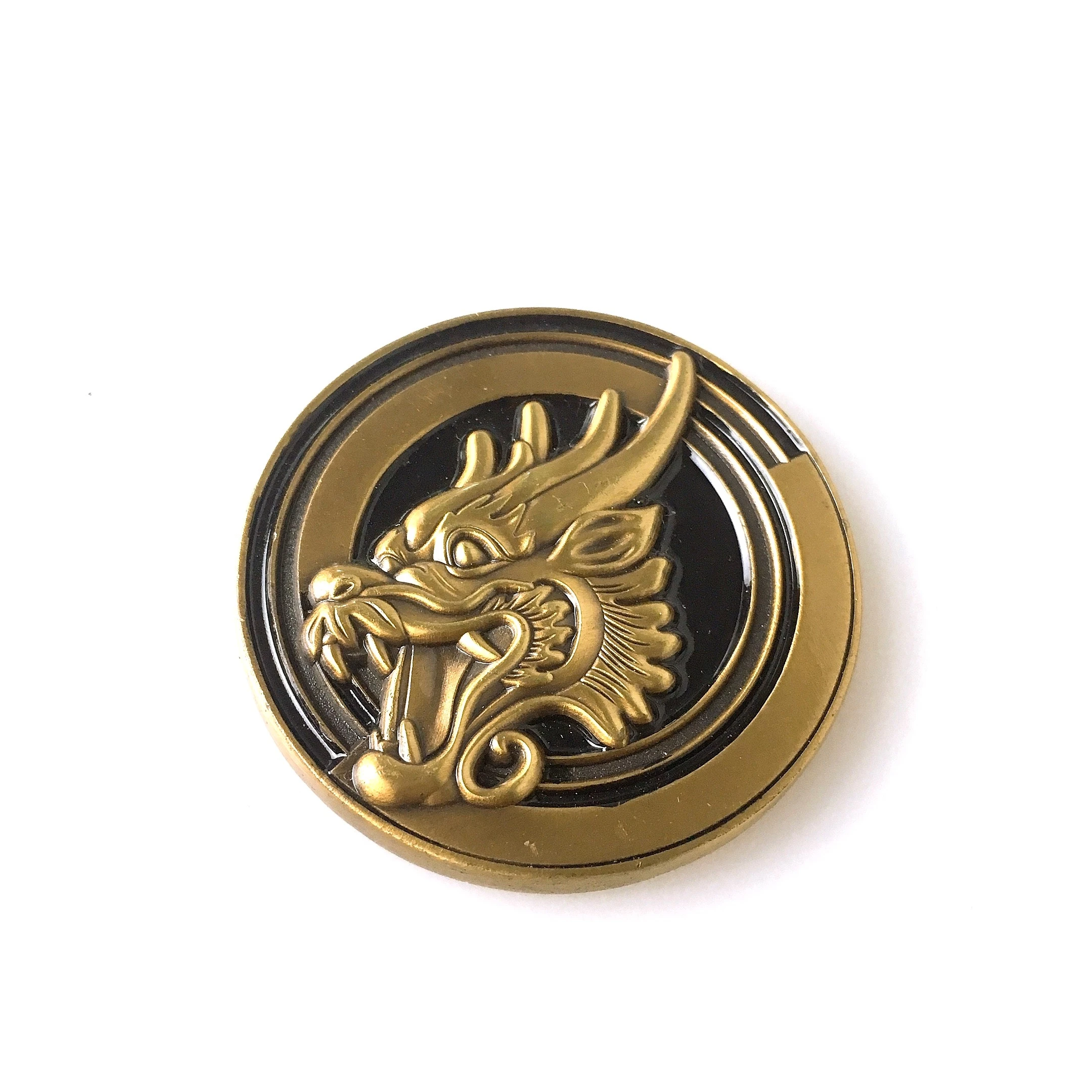 2024 New products chinese dragon design embossed antique coin custom logo game coins for sale