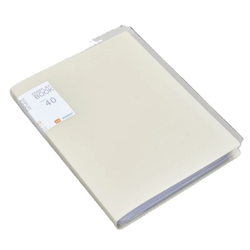 A4 size Display book 20/40/60/80 pocket Refillable document clear folder