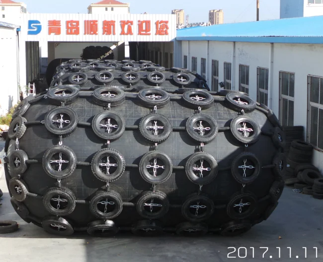 High Quality 2*3.5m Ship Boat Pneumatic Rubber Fender For Mooring Pushing