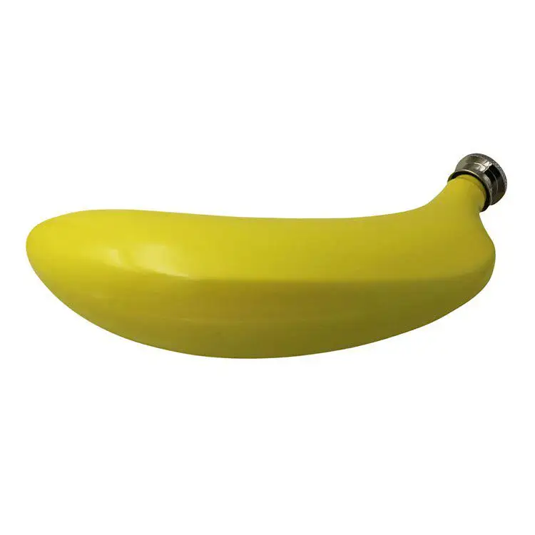 5oz Banana Flask Wine Bottle Fruit Banana Shaped 304 Stainless Steel Whiskey Liquor Alcohol Pocket Bottle with Free Funnel