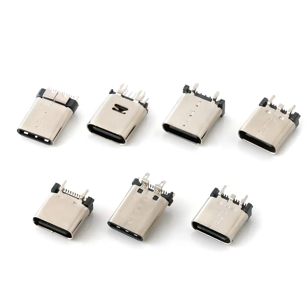 smt type-c usb female connectors 16pins right angle smd usb c connector for PCB
