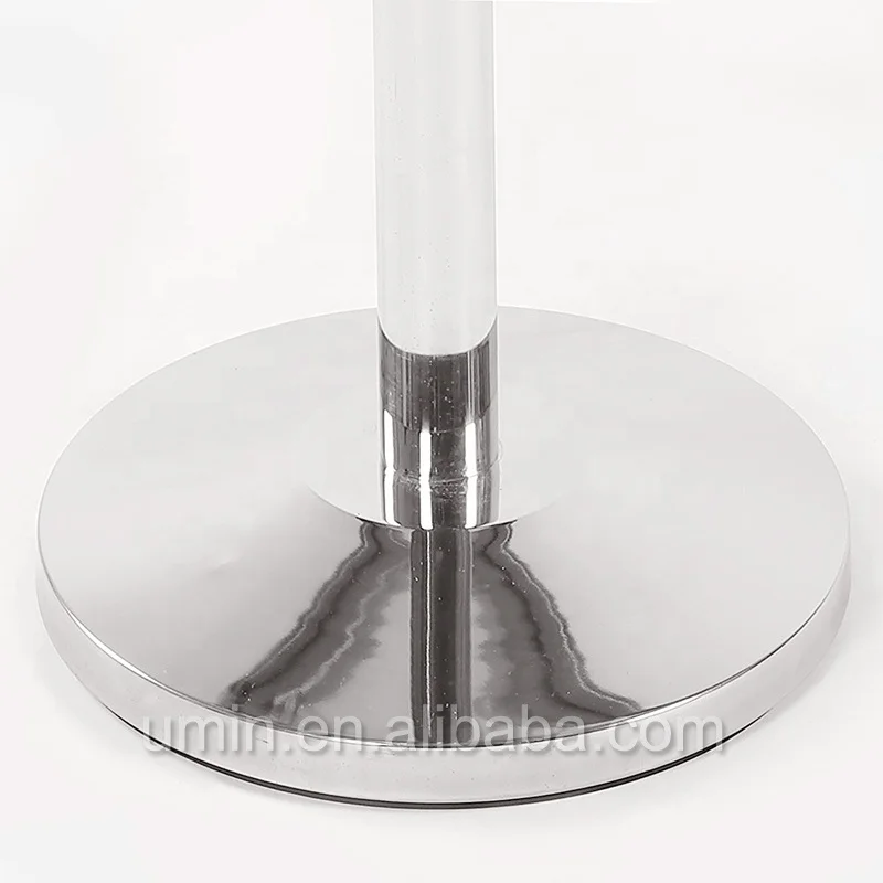 Из нержавеющей стали в виде шариков в верхней части веревка барьеры