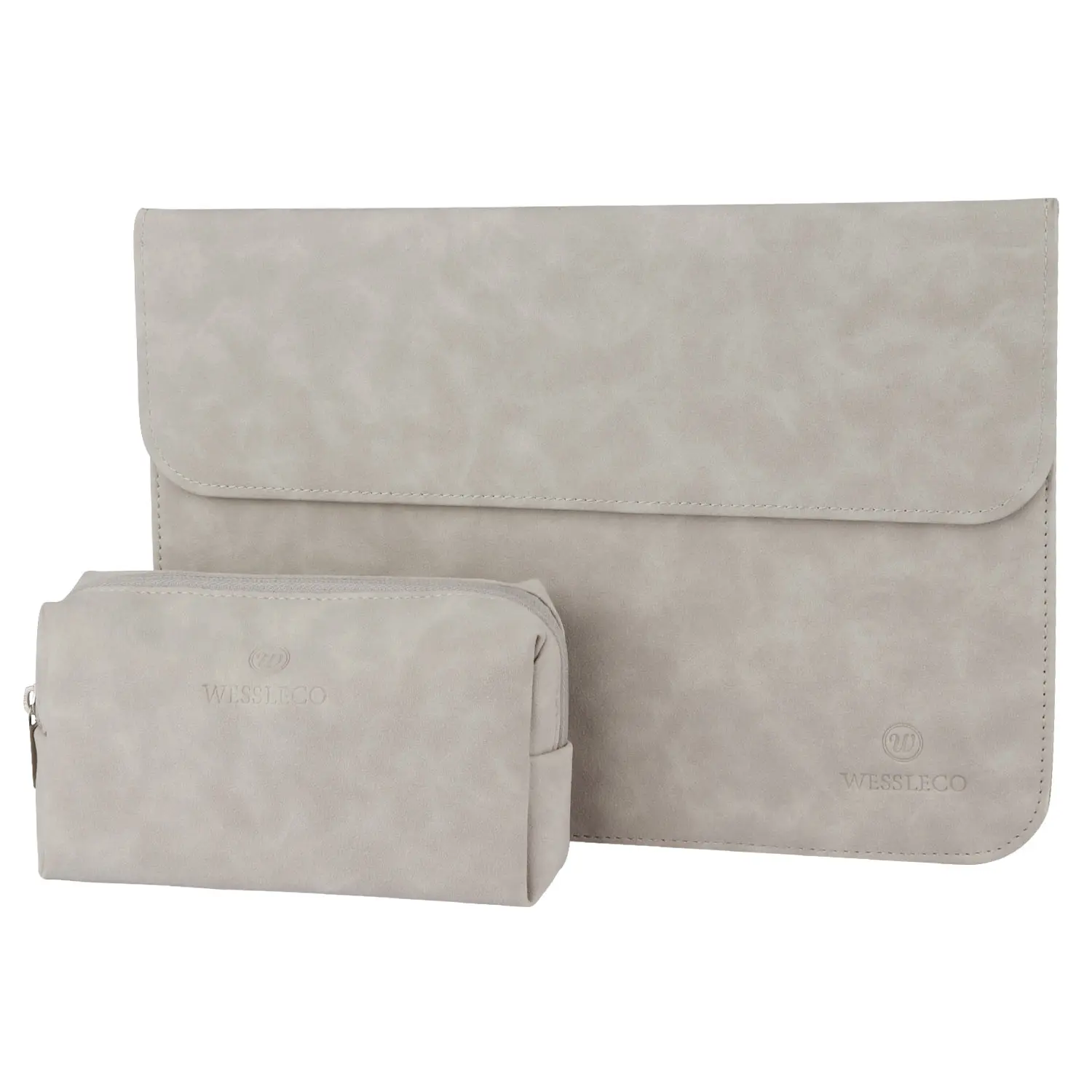 
Wessleco waterproof custom Slim fashion pu leather laptop sleeve for Macbook Pro 13 Laptop Sleeve 