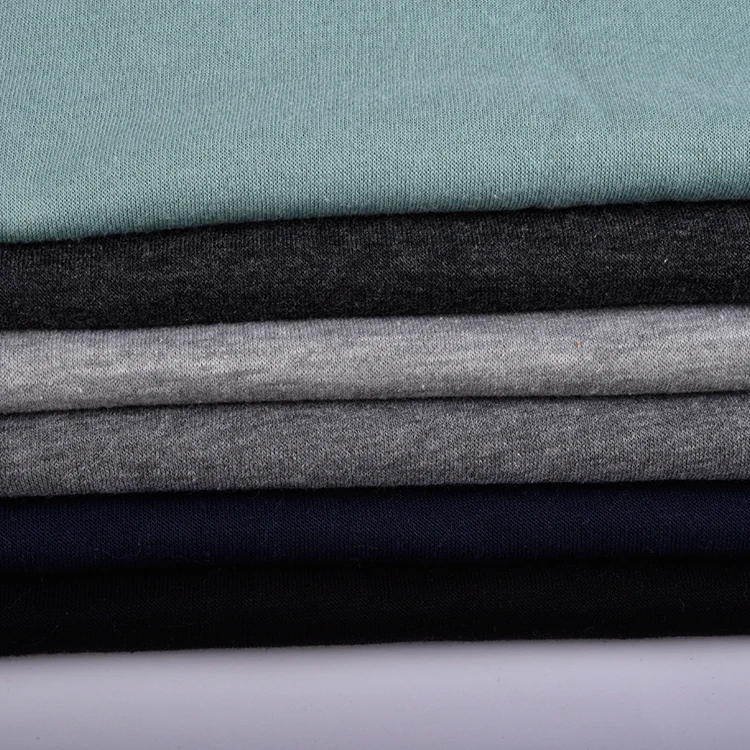 Softy Touch 250gsm Knitting 67%polyester 33%cotton TC Single Brushed Hoodie French Terry Fleece Fabric for Coat,sweatshirt