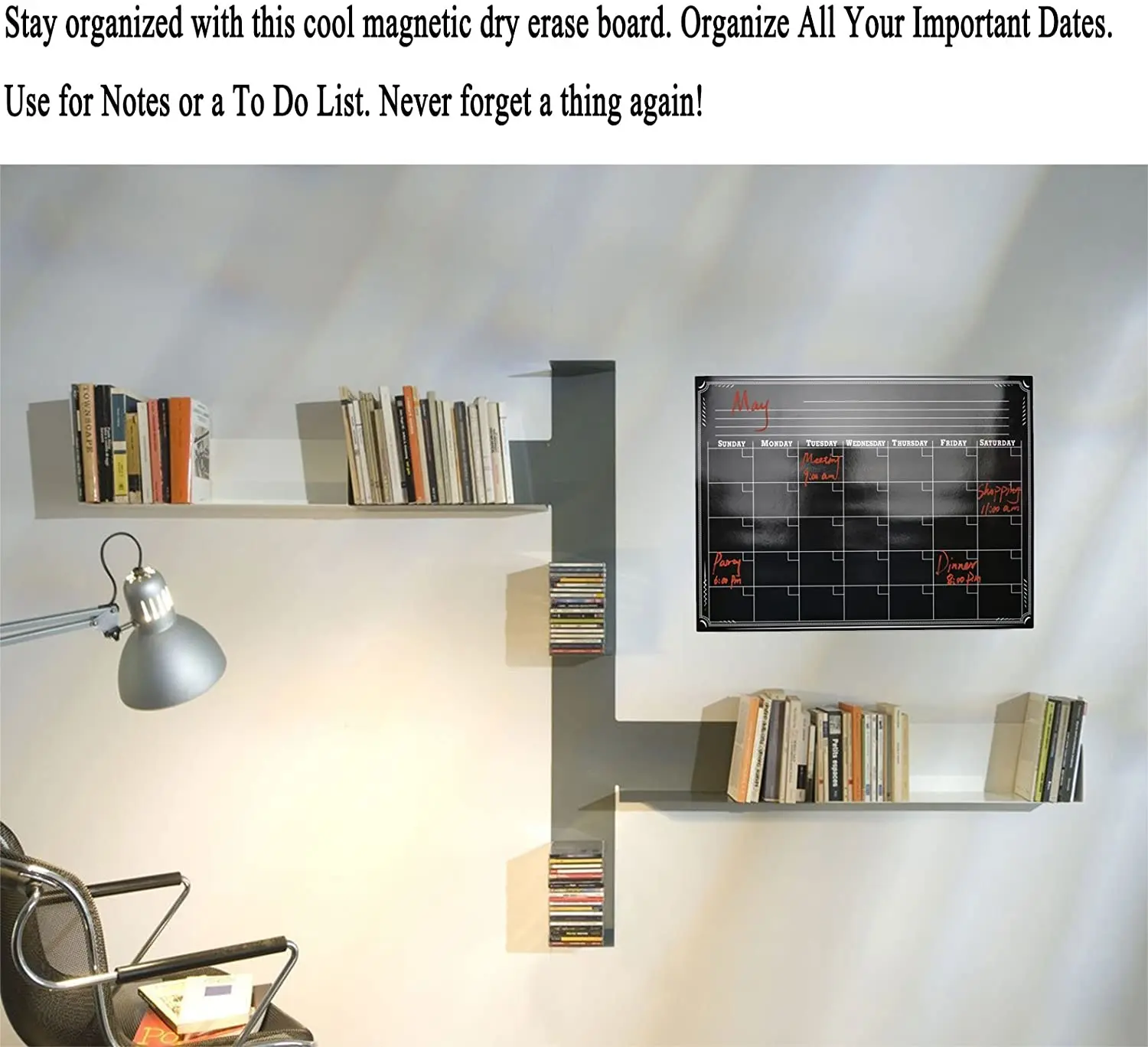 2023 Magnetic Fridge Planner Dry Erase Whiteboard Monthly Calendar Magnet for Kitchen Fridge