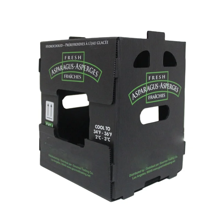 PP Plastic Corrugated Foldable Potato Packaging Tomato Broccoli Vegetable Storage Box Polypropylene Corflute Plastic Container