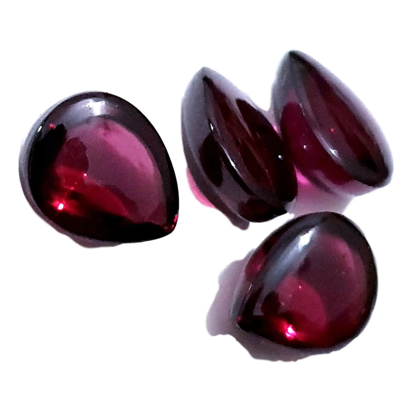 Rhodolite Garnet Pear Checker Cut Stone Natural Loose Gemstone  Genuine Loose Rhodolite Garnet Stone Natural All Shapes And Size