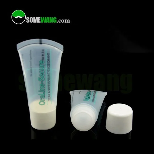 Пластиковый дезодорант на заказ, пустая Косметическая PE трубка с роликовым шариком