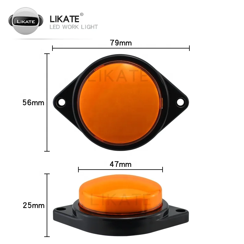 Truck Trailer Reverse Spare Bar Parts Bumper Car Side Lamp Light led stop reverse rear tail lamp for truck car