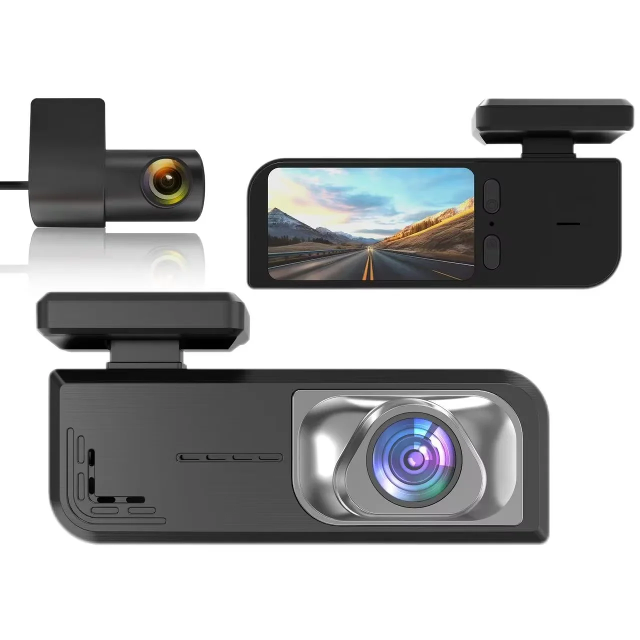 Поддержка E-Too 512GB max 2 дюймов HD Автомобильный черный ящик с GPS 4K WiFi Dash камера передний задний двойной объектив DVR Dashcam