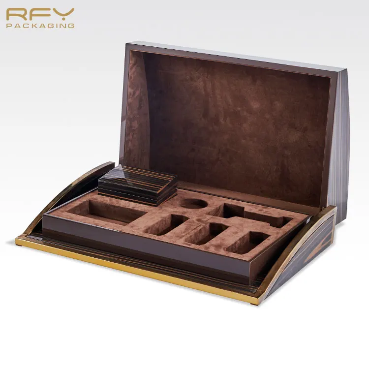 China luxury wooden perfume packaging gift box