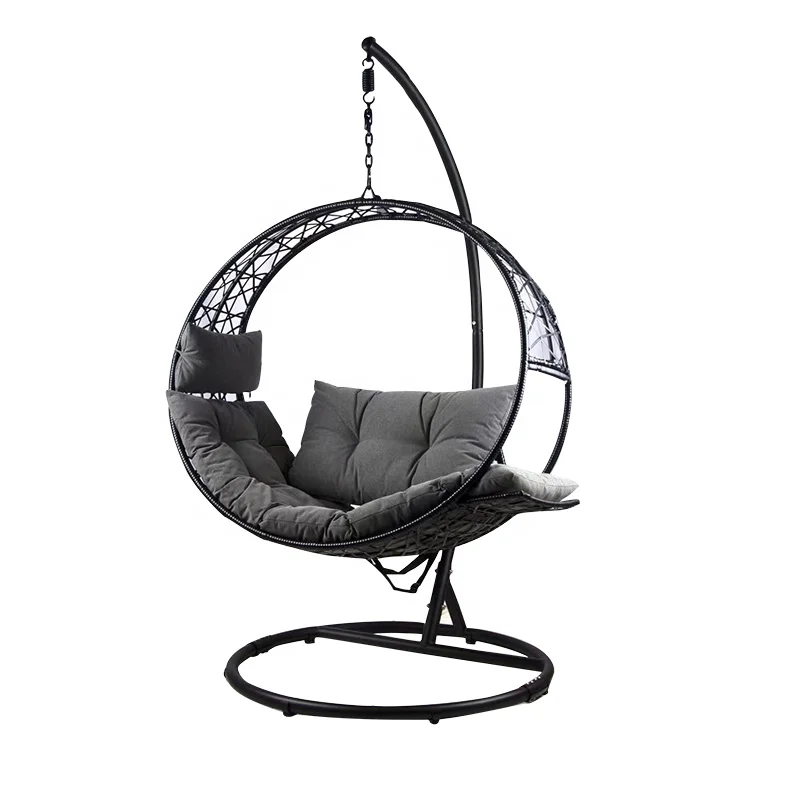 Outdoor Patio Furniture Living Room Mental Wicker Hanging Chair