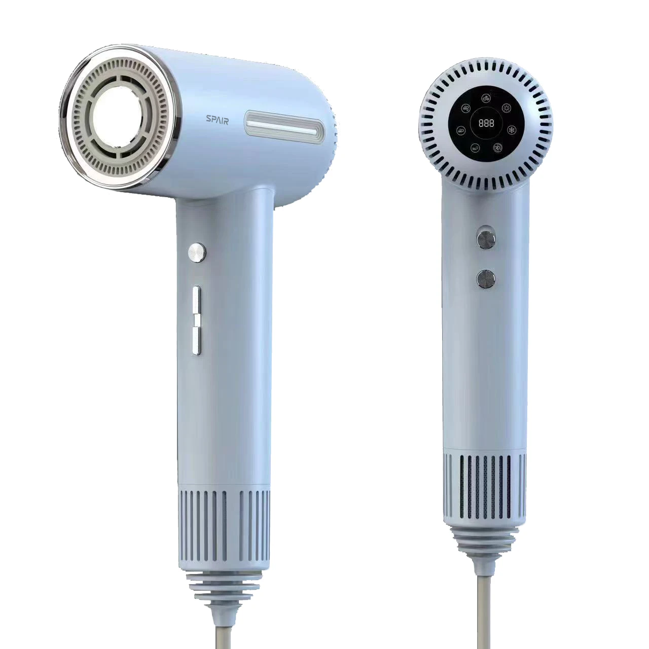 SPAIR professional electric high power 1600W portable travel salon LED display BLDC negative ion high speed hair dryer