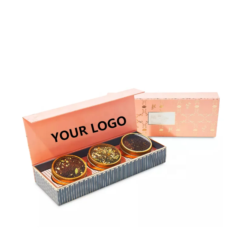 FULLSUN Wholesale Luxury Magnet Empty Gift Packaging Box For 1 2 3 6 tea bottle