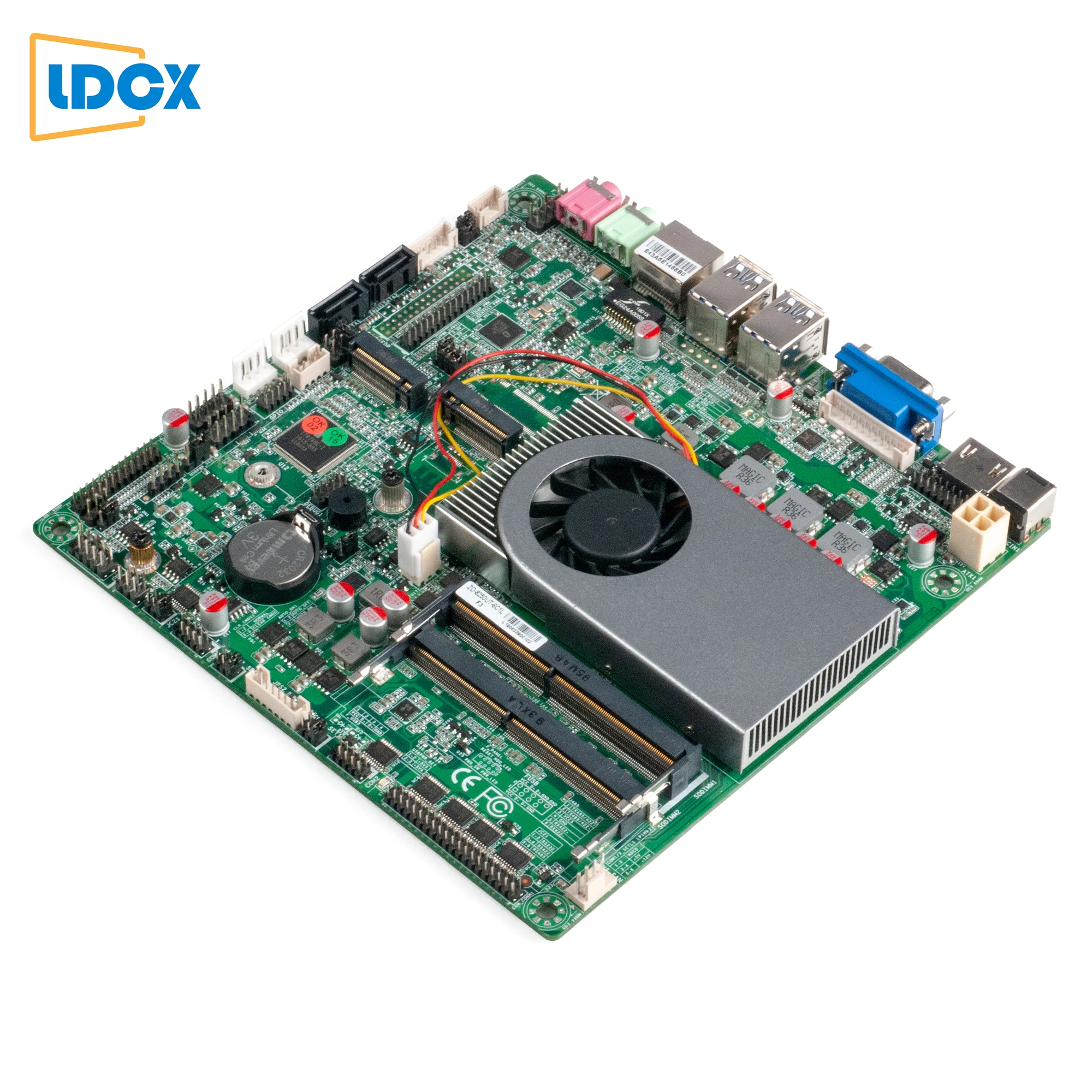 
Ldcx core i5 8250u ddr4 thin itx Mini industrial control dual network motherboard 