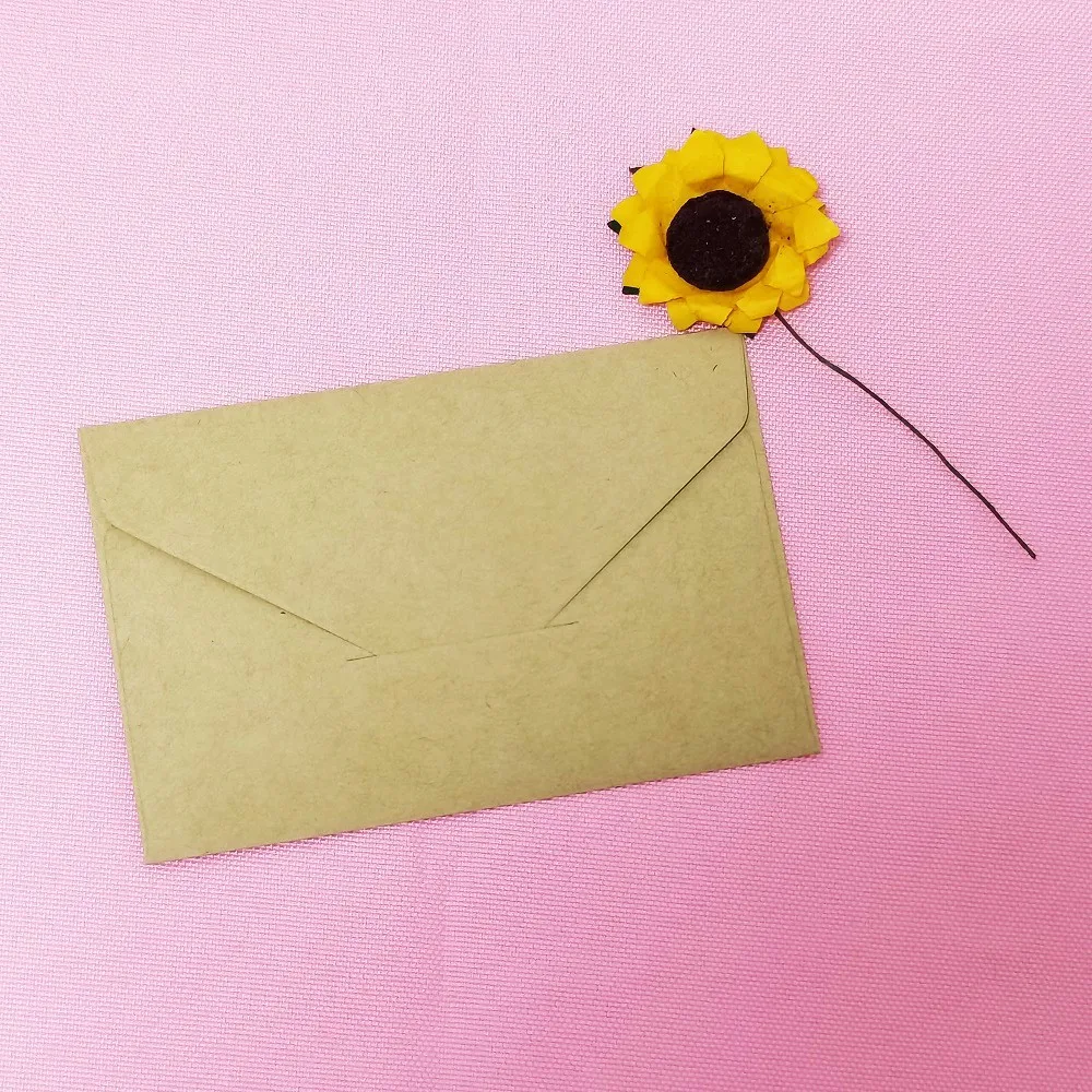 Wholesale black envelope mini small kraft paper envelope packaging