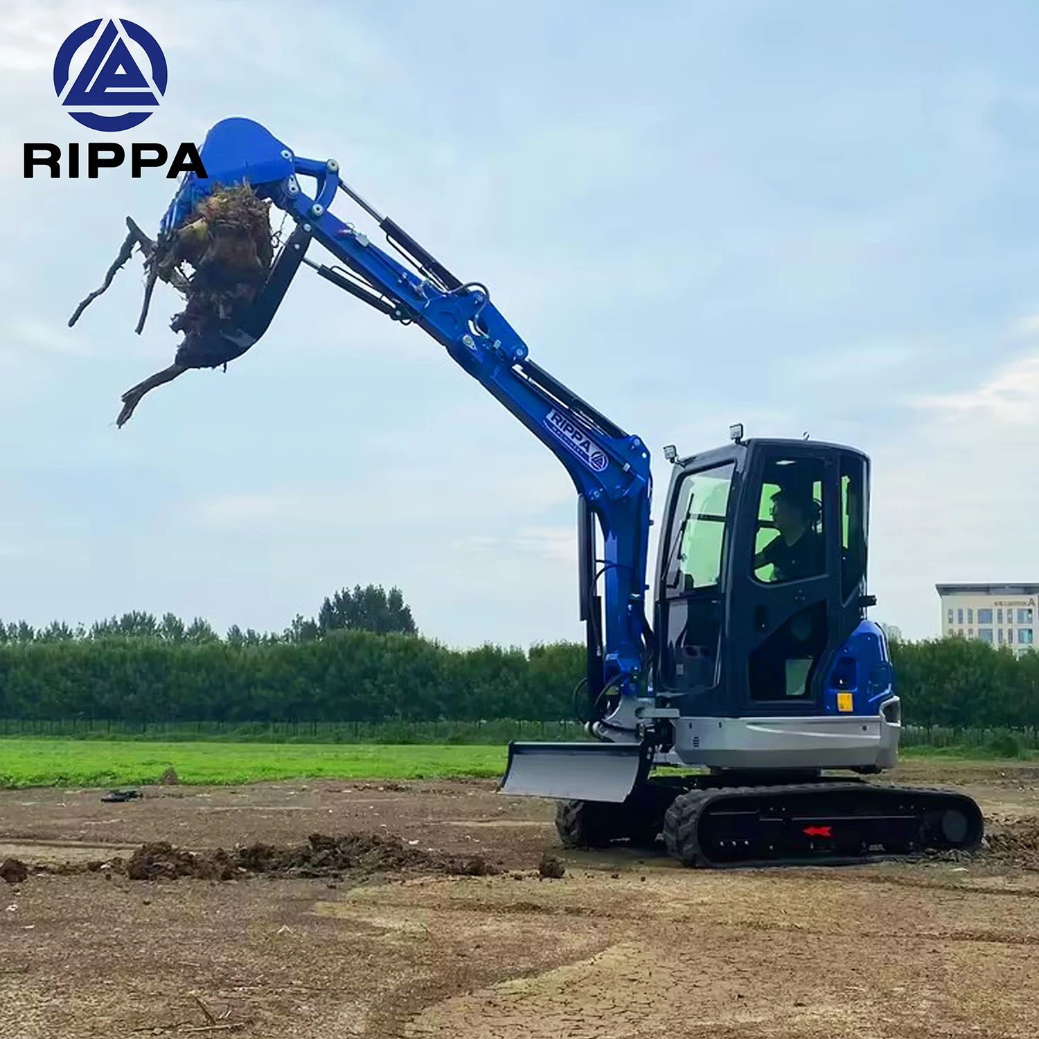 China Rippa Mini Excavator 3 Ton Epa Kubota Engine Crawler Digger Widely Used Mini Excavator Machine With Attachments