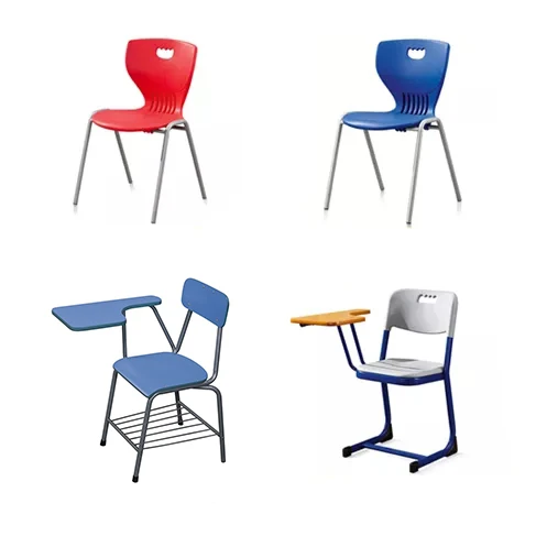Wholesale School Study Meeting Lecture Chairs PP Plastic Chair  School Furniture Chairs With Writing Pad