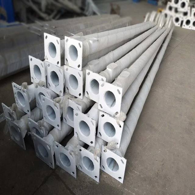 6 meter 10ft Galvanized Carbon Decorative Outdoor Garden Street Lighting Pole Price